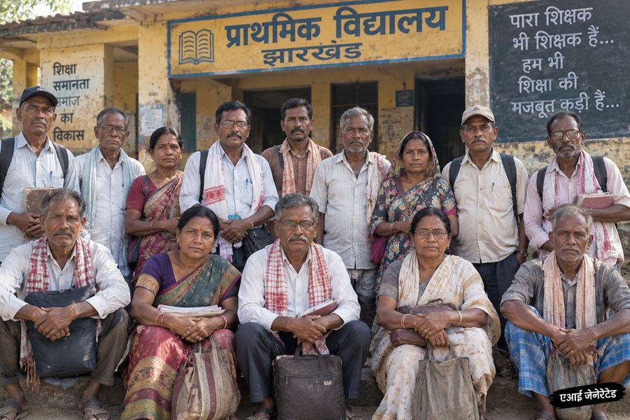 अस्थाई रूप से वर्षों तक सेवा करने वाले शिक्षकों को पेंशन और अन्य लाभ देने की मांग