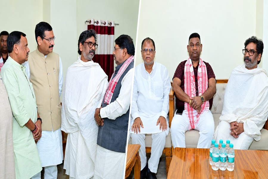 CM से मिले विभिन्न दलों के नेता और जनप्रतिनिधि, रूपी सोरेन को दी श्रद्धांजलि