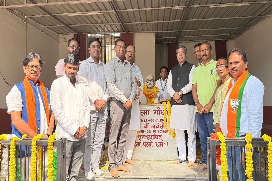 गांधी और शास्त्री के आदर्शों को अपनाना ही सच्ची श्रद्धांजलि: आदित्य साहू