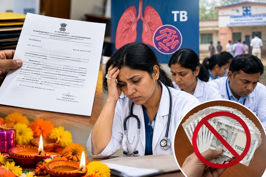 टारगेट पूरा नहीं करने पर स्वास्थ्य कर्मियों का वेतन-मानदेय रोकने का आदेश, पर्व-त्योहारों के बीच फैसले पर उठे सवाल
