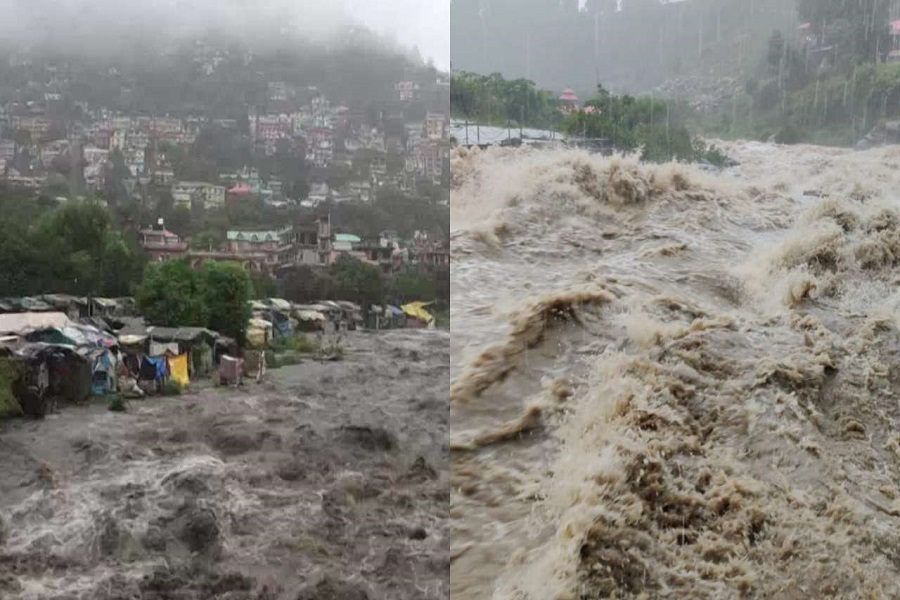 हिमाचल प्रदेश के कुल्लू में फटा बादल, अचानक आई बाढ़ में चार लोग बहे