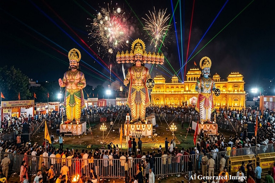 रांची में 70 फीट ऊंचे रावण का होगा दहन, दो मंजिला सोने की लंका बनेगी आकर्षण का केंद्र