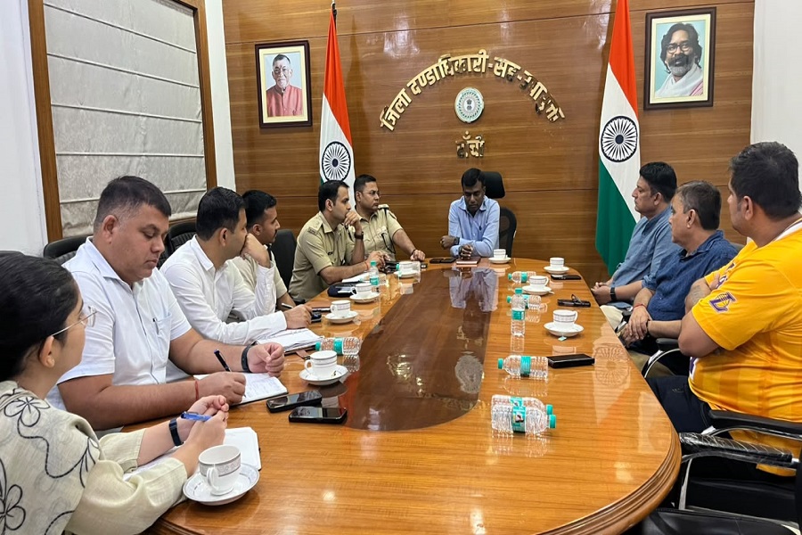 रांची में अंतरराष्ट्रीय मैच की तैयारियां तेज, DC ने JSCA प्रबंधन के साथ की बैठक