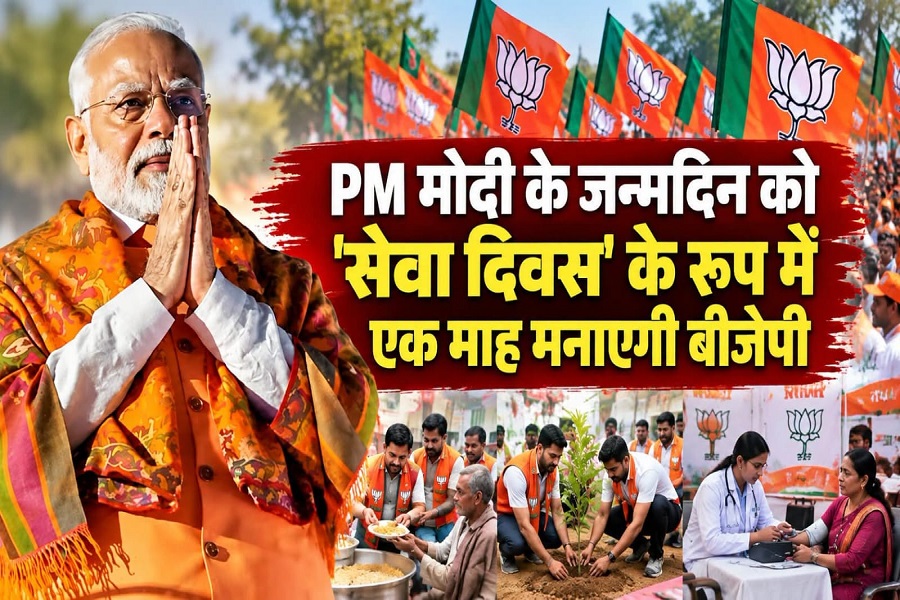 PM मोदी के जन्मदिन को 'सेवा दिवस' के रूप में एक माह मनाएगी बीजेपी, 17 सितंबर से 17 अक्टूबर तक होंगे कई कार्यक्रम