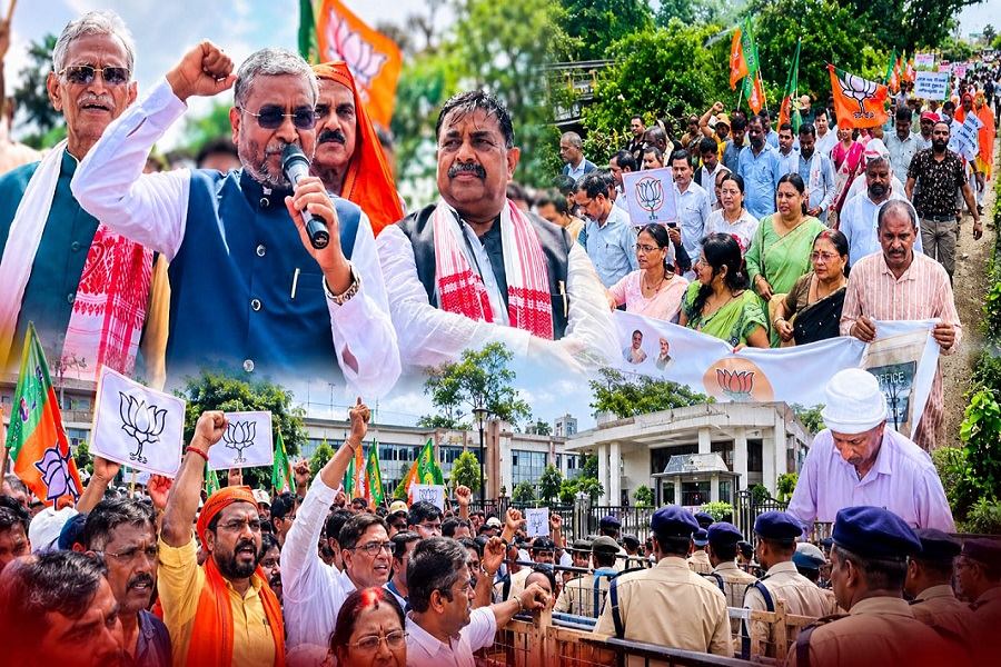 JSSC-JPSC मामले में CBI जांच की मांग, बाबूलाल मरांडी समेत कई भाजपा नेताओं ने घेरा गिरिडीह समाहरणालय