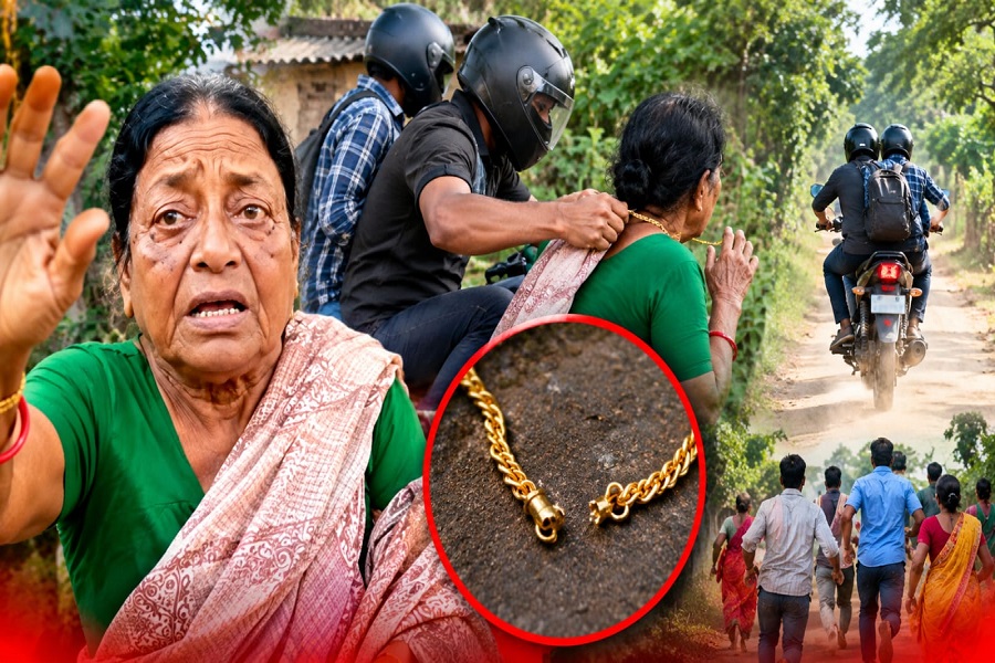 सरायकेला में ‘मौसी’ कहकर 2 युवकों ने एक वृद्धा को रोका, फिर दिनदहाड़े गले से सोने की चेन झपटकर फरार