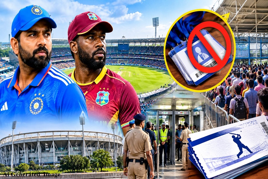भारत–वेस्टइंडीज ODI मैच में केवल 3800 पास ही बांटेगा JSCA, BCCI का ये नियम है वजह