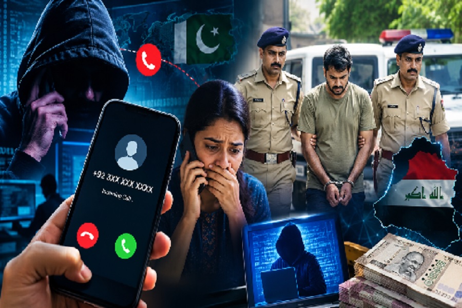 पाकिस्तानी नंबर से कॉल कर डिजिटल अरेस्ट के नाम पर ठगी, यूपी से आरोपी गिरफ्तार