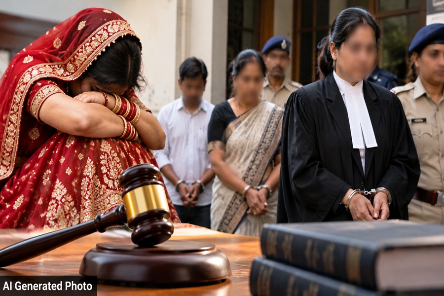 दहेज प्रताड़ना के मामले में महिला अधिवक्ता समेत परिवार के 4 सदस्यों को 2 साल की जेल