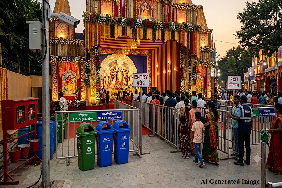 दुर्गा पूजा पंडालों की होगी रेटिंग, स्वच्छता और सुरक्षा के आधार पर मिलेंगे अंक