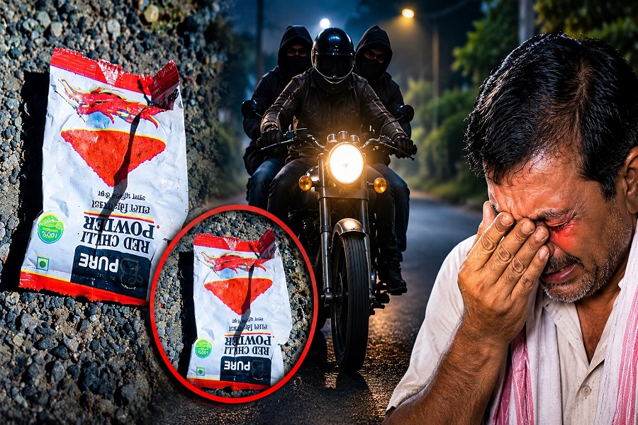 गिरिडीह में अधेड़ से बाइक छिनी, आंखों में मिर्ची डालकर बुलेट सवार 3 युवक फरार