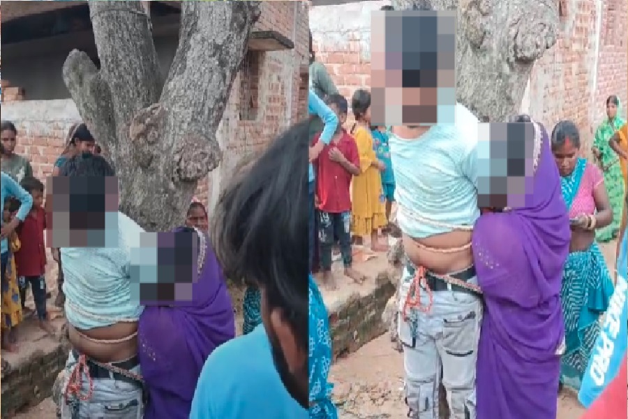 गिरिडीह में प्रेमी-प्रेमिका को पेड़ से बांधकर पीटा, वीडियो वायरल; पुलिस ने दोनों को छुड़ाया