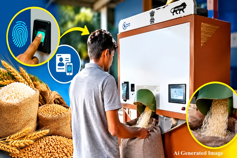 झारखंड का पहला Grain ATM जमशेदपुर में तैयार, अंगूठा लगाते ही मिलेगा राशन; जानें कैसे करेगा काम