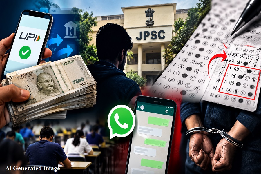 अभ्यर्थी सुमन ने बिचौलिए पवन को UPI और RTGS से भेजे 15.90 लाख रूपये, OMR शीट में हुई गड़बड़ी