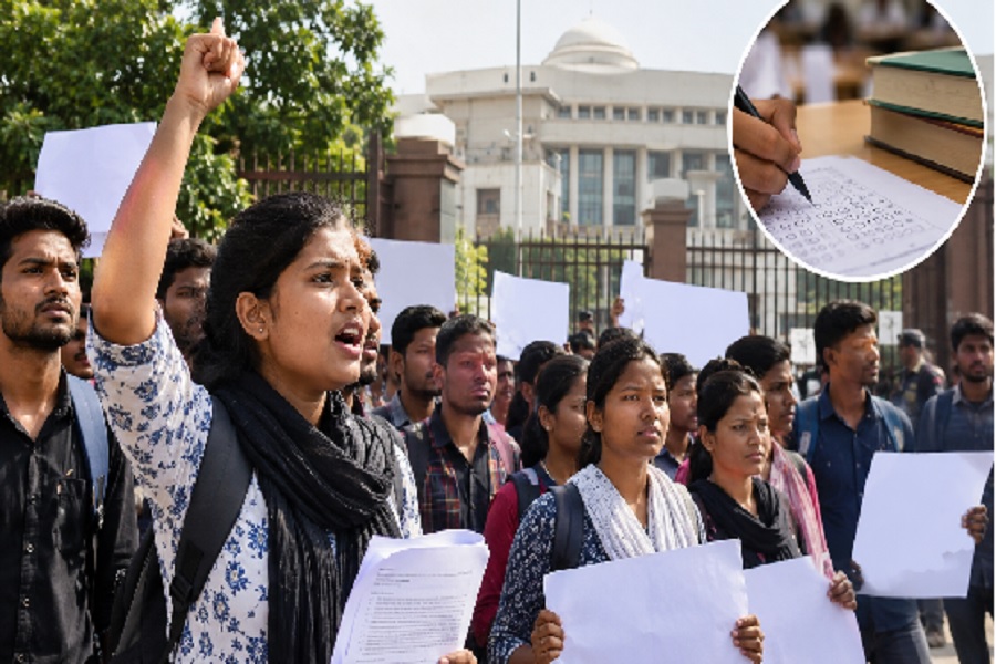  JSSC फील्ड वर्कर परीक्षा में गड़बड़ी का आरोप, संताली अभ्यर्थियों ने उठाई दोबारा इग्ज़ैम की मांग