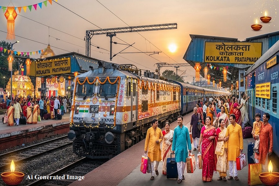त्योहारी सीजन में बढ़ने वाली भीड़ को देखते हुए रेलवे का फैसला, कोलकाता–प्रतापनगर स्पेशल ट्रेन चलेगी; देखें पूरी लिस्ट