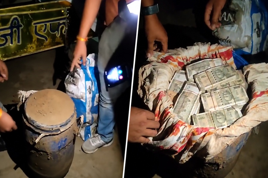 जमीन के नीचे गड़े थे 3 नीले ड्रम, इनमें भरी थी 500 के नोटों की गड्डियां; 60 करोड़ कैश होने का अनुमान