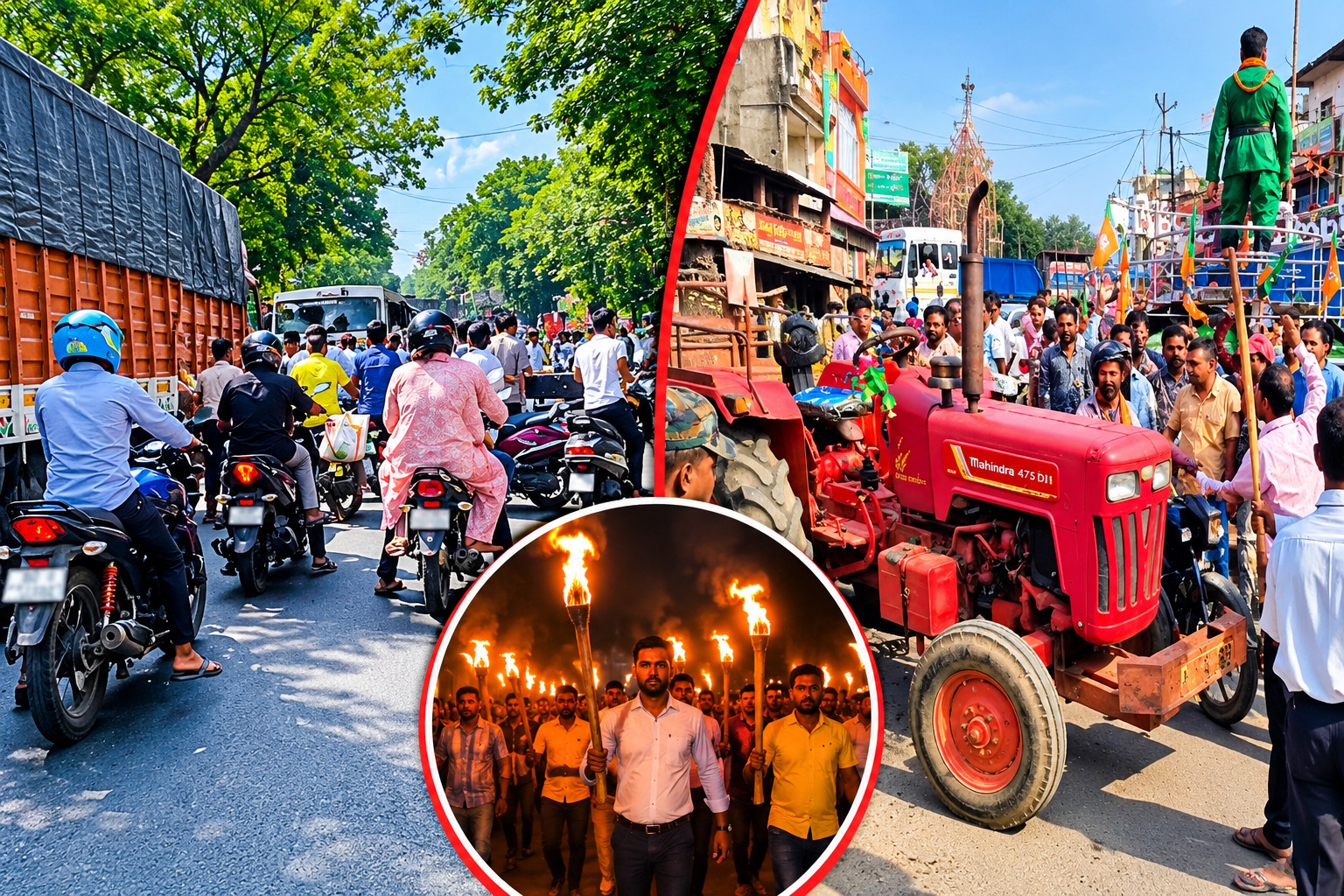 OBC संघर्ष समिति के खूंटी बंद का दिखा व्यापक असर, NH-20 जाम, दुकानें बंद