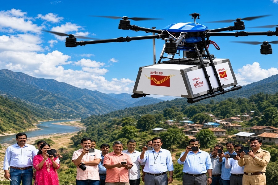ड्रोन से बदलेगी डाक सेवा की तस्वीर, 40 पोस्ट ऑफिस जुड़ेंगे आधुनिक डिलीवरी नेटवर्क से