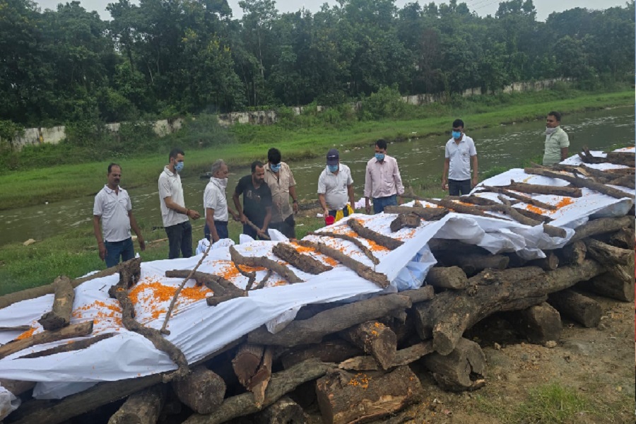 रांची में 43 लावारिस शवों का सामूहिक अंतिम संस्कार, मुक्ति संस्था ने दी सम्मानजनक विदाई