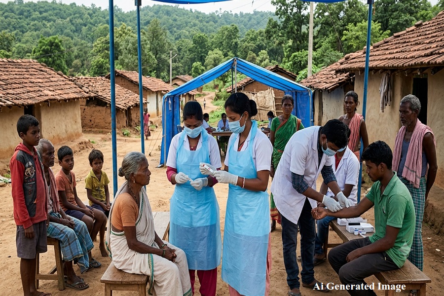 सारंडा के दुबिल गांव में मलेरिया का कहर, 125 की जांच में 42 मिले संक्रमित