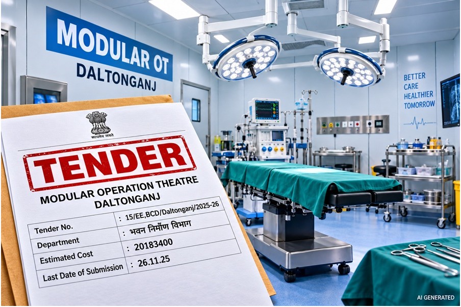 पलामू में मॉड्यूलर OT निर्माण का विवादित टेंडर रद्द