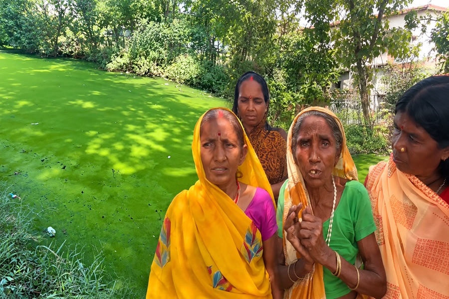 गिरिडीह के इस गांव में जलजमाव बनी विकट समस्या, बदबूदार दूषित पानी के बीच रहने को विवश हैं लोग