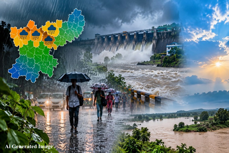झारखंड में आज कैसा रहेगा मौसम? इन 4 जिलों में भारी बारिश का अलर्ट, जानें आपके जिले का हाल