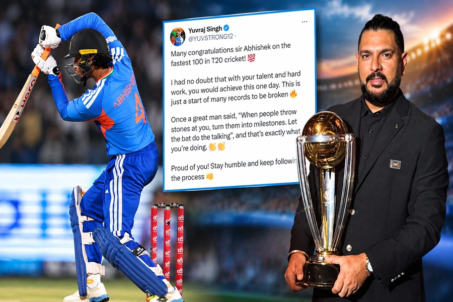 "कोई पत्थर फेंके तो आप माइलस्टोन बना लें", सबसे तेज T20 शतक पर युवराज सिंह ने ऐसे की अभिषेक शर्मा की तारीफ