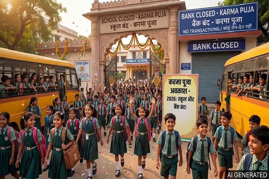 करमा पर झारखंड में किस दिन रहेगी स्कूलों की छुट्टी, बैंक कब रहेंगे बंद